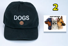 Load image into Gallery viewer, Dog Birthday Baseball Cap for Dog lovers +card and FREE SHIPPING