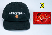 Load image into Gallery viewer, Birthday Basketball baseball Cap with embroidered Basketball + card FREE SHIPPING