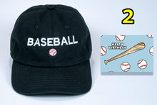 Load image into Gallery viewer, Birthday Baseball Cap with embroidered Baseball + card FREE shipping