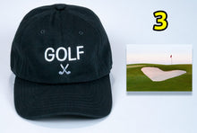 Load image into Gallery viewer, Birthday Golf Baseball Cap with embroidered Golf + card FREE shipping
