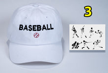 Load image into Gallery viewer, Birthday Baseball Cap with embroidered Baseball + card FREE shipping
