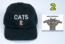 Load image into Gallery viewer, Birthday Baseball Cap low cost for Cat lovers + card and FREE Shipping