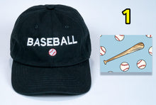 Load image into Gallery viewer, Birthday Baseball Cap with embroidered Baseball + card FREE shipping
