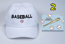 Load image into Gallery viewer, Birthday Baseball Cap with embroidered Baseball + card FREE shipping
