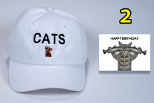 Load image into Gallery viewer, Birthday Baseball Cap low cost for Cat lovers + card and FREE Shipping
