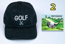 Load image into Gallery viewer, Birthday Golf Baseball Cap with embroidered Golf + card FREE shipping
