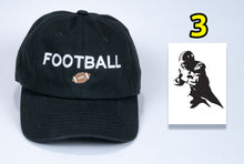 Load image into Gallery viewer, Football Birthday Baseball Cap low cost with embroidered Football + card FREE shipping
