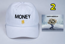 Load image into Gallery viewer, Birthday Money Baseball Cap with embroidered Money + card FREE shipping
