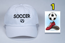 Load image into Gallery viewer, Birthday Soccer Baseball Cap Soccer ball image+ card FREE shipping
